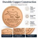 Copper Disc Bird Bath Cleaner for Outdoor Fountains
