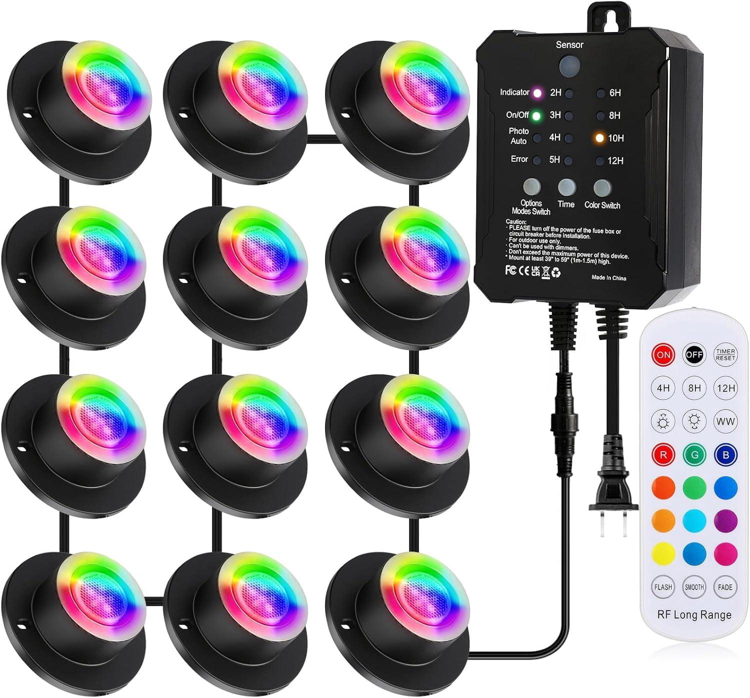 RGB Waterproof Underwater Fountain Lights for Ponds