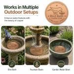 Copper Disc Bird Bath Cleaner for Outdoor Fountains
