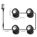 Remote Control LED Pond Lights - Set of 4