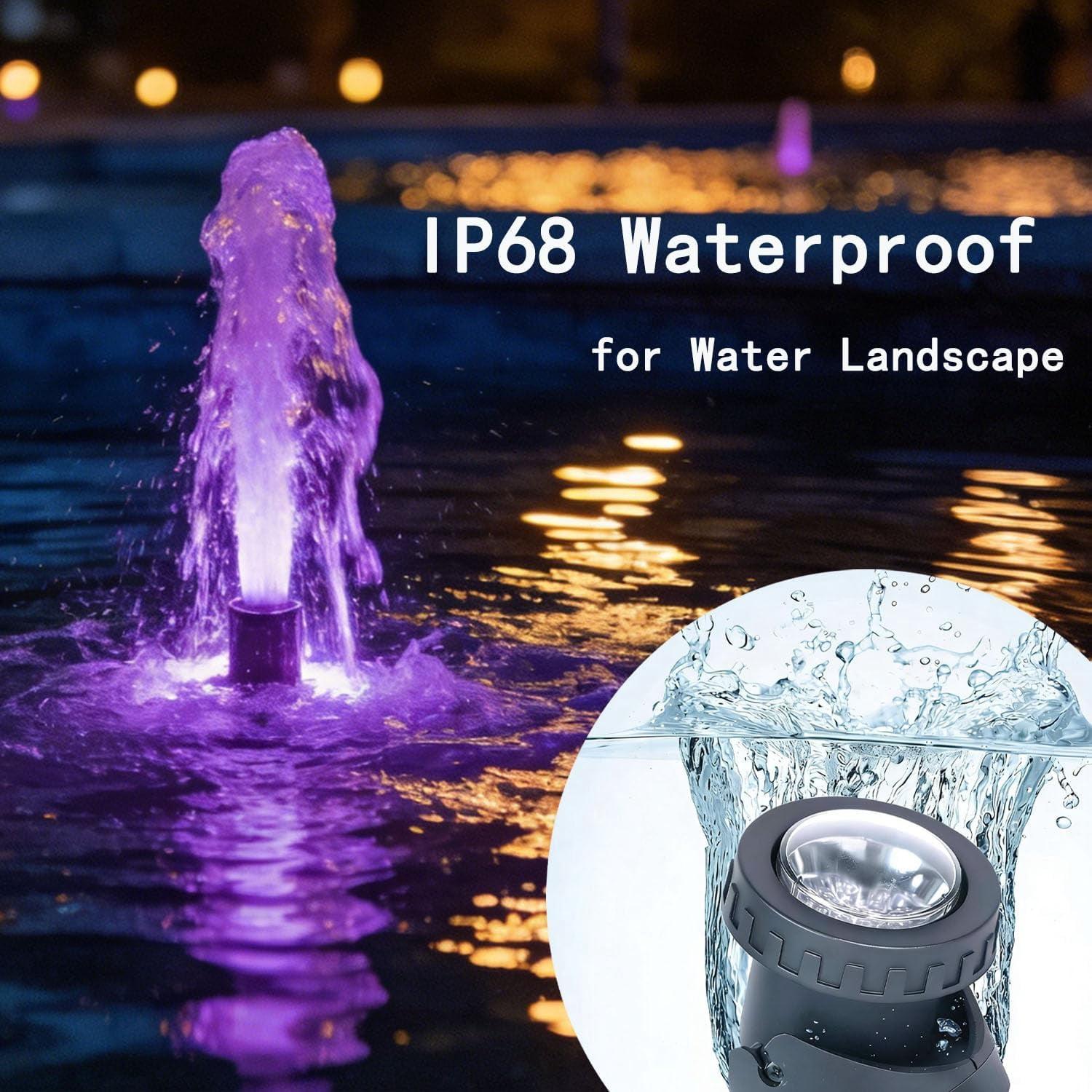Submersible LED Pond Lights with Timer