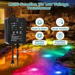 RGB Waterproof Underwater Fountain Lights for Ponds