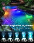RGB Waterproof Underwater Fountain Lights for Ponds