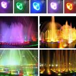 10W RGB Pond Lights with Timer and Waterproof Case