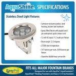 AquaShine LED Fountain Lights with Timer and Remote