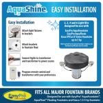 AquaShine LED Fountain Lights with Timer and Remote