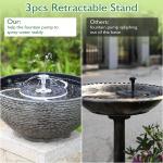 AISITIN Solar Fountain Pump with LED Lights