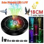 Solar Fountain Light with 7 Color Options