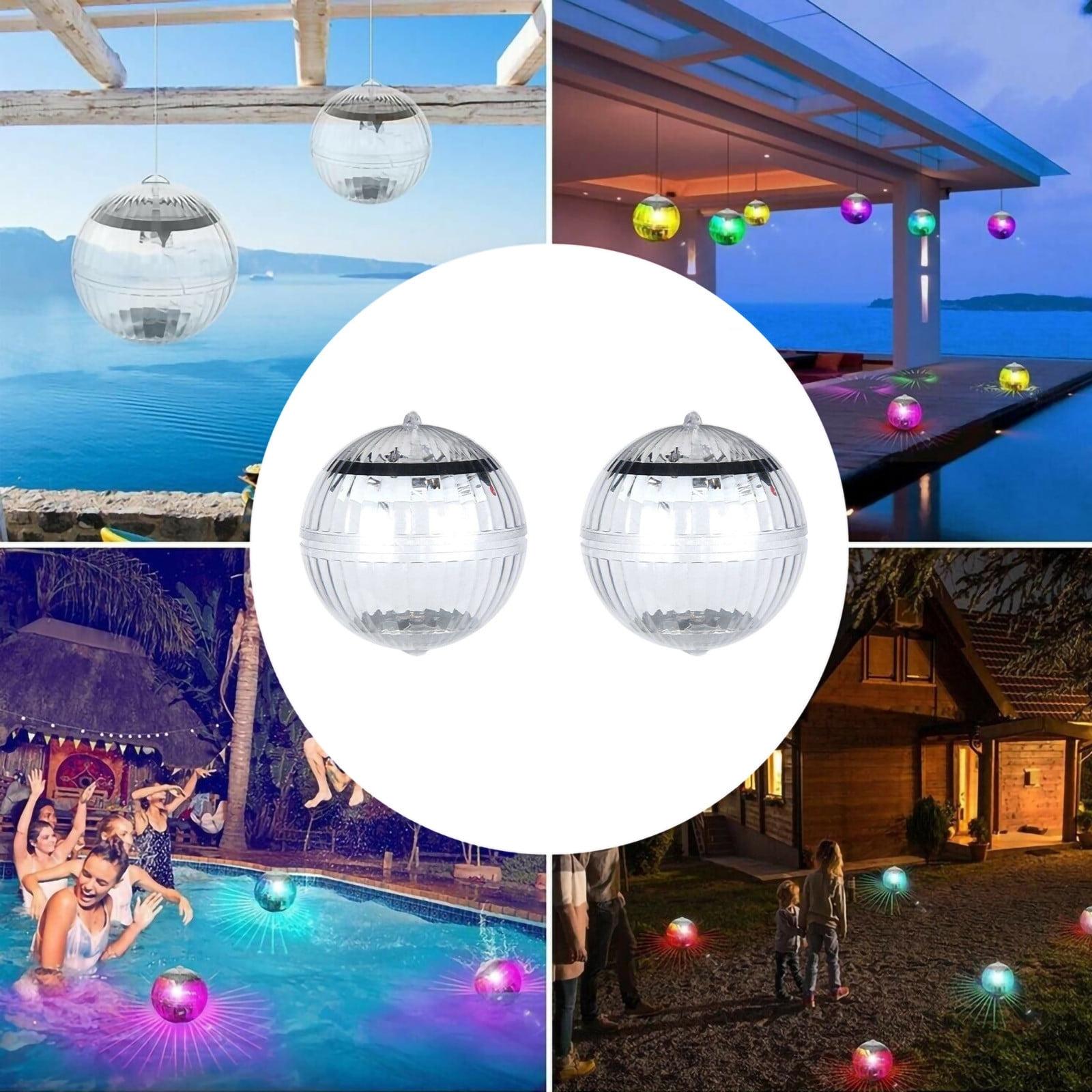 Solar Floating Pond Lights, Waterproof LED Lamp, 2-Pack