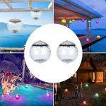 Solar Floating Pond Lights, Waterproof LED Lamp, 2-Pack