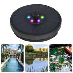 Solar-Powered Mini Fountain with Colorful Lights