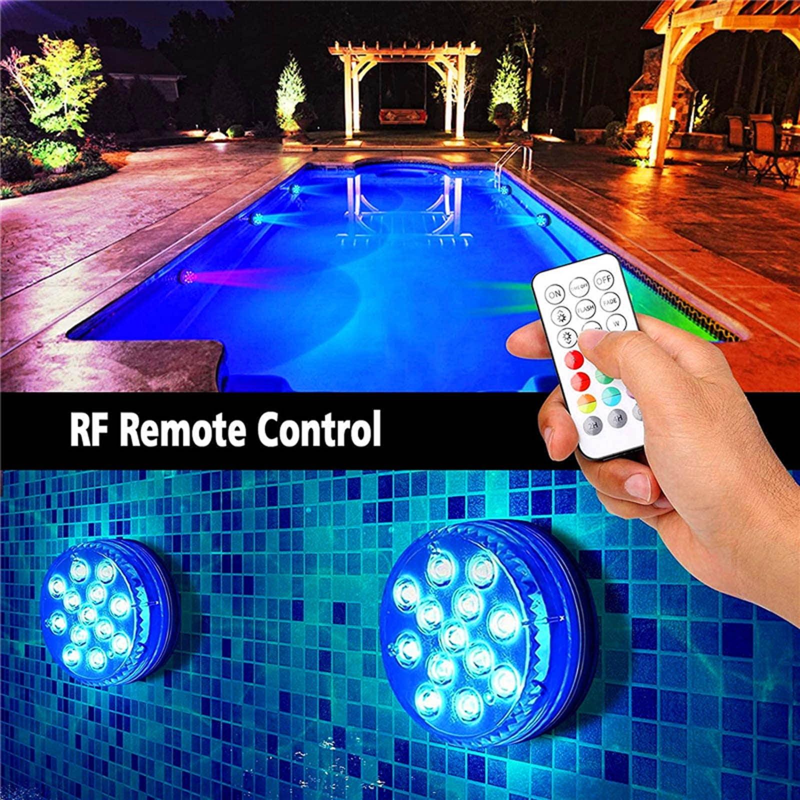 LED Pond Lights with Remote - 16 Colors