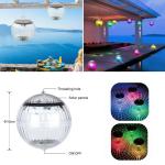 Solar Floating Pond Lights, Waterproof LED Lamp, 2-Pack