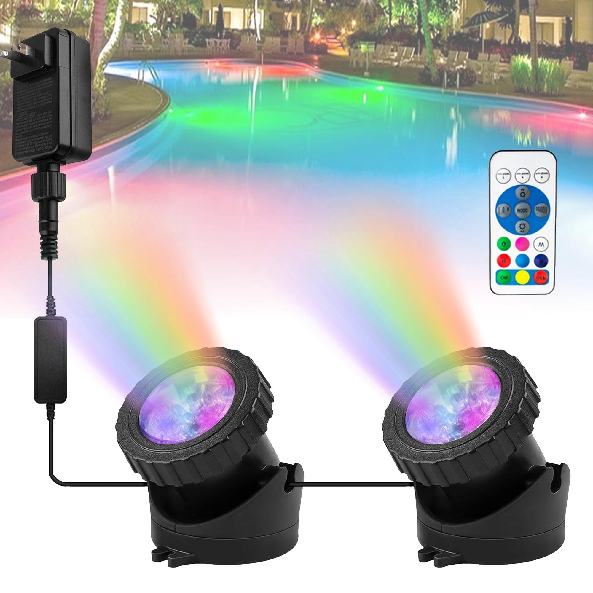 LED Pond Fountain Lights with Timer and Dimmable Features