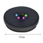 Solar-Powered Mini Fountain with Colorful Lights