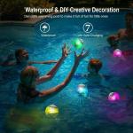 Solar Floating Pond Lights, Waterproof LED Lamp, 2-Pack