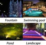 LED Pond Fountain Lights with Timer and Dimmable Features