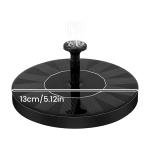 Solar Bird Bath Fountain with 6 Nozzles
