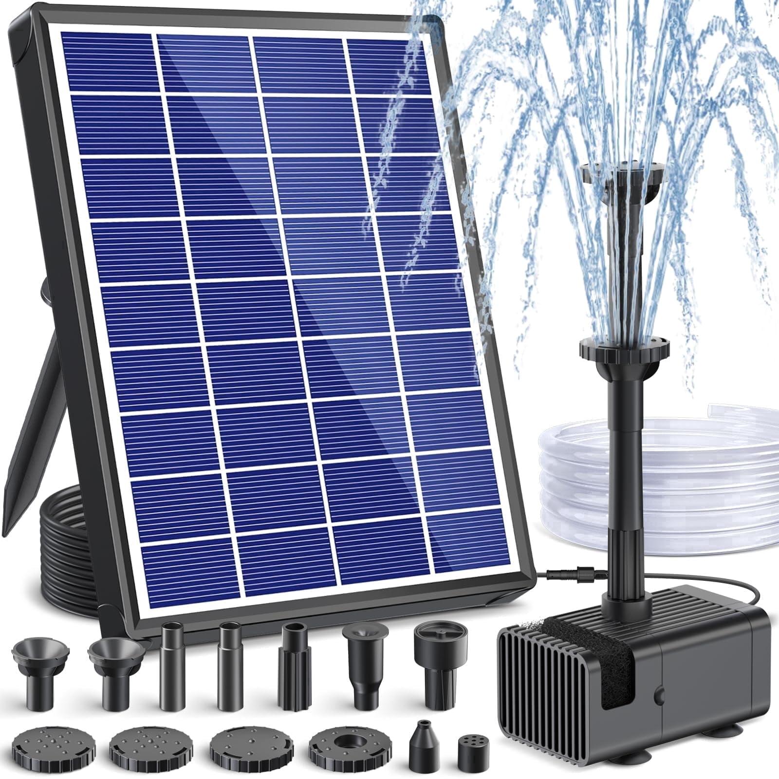 Solar Fountain Pump for Bird Baths and Ponds