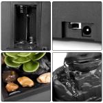 Mini Zen Tabletop Waterfall Fountain with LED Light