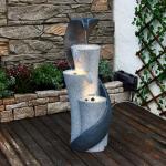 S-Shaped Waterfall Fountain for Garden and Patio