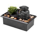 Mini Zen Tabletop Waterfall Fountain with LED Light