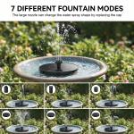 Andizun Solar Water Fountain Pump for Gardens