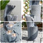 S-Shaped Waterfall Fountain for Garden and Patio