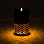 Brown Metal Cutout Outdoor Water Fountain with LED