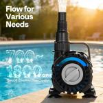 SPECSTAR 100W Submersible Water Pump with Adjustable Flow