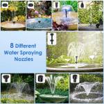 Solar Fountain Pump for Bird Baths and Ponds