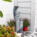 S-Shaped Waterfall Fountain for Garden and Patio