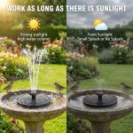 Andizun Solar Water Fountain Pump for Gardens