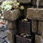 Modern 42.72" Stacked Bricks Outdoor Water Fountain