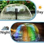 15W Submersible Fountain Pump with LED Light
