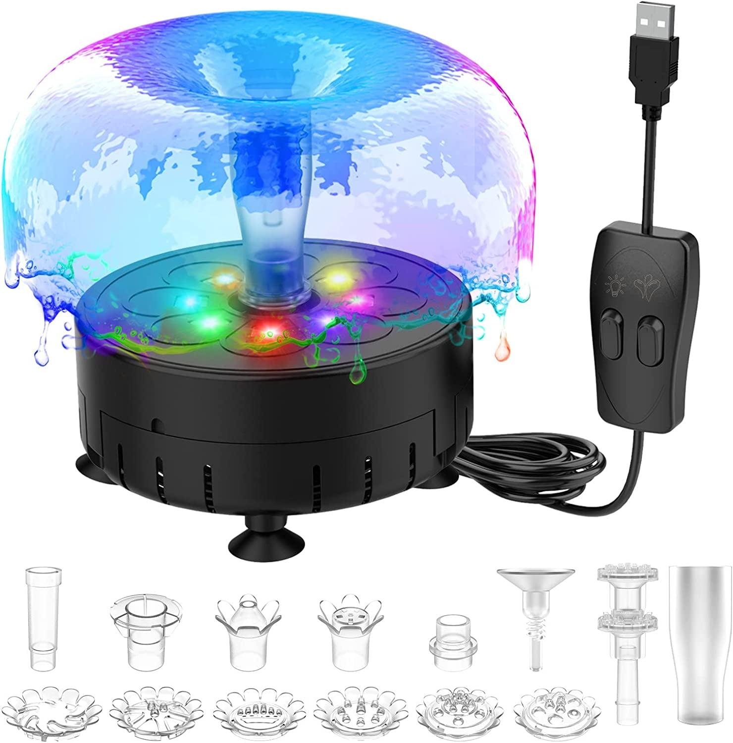 Adjustable USB Water Fountain Pump for Bird Baths
