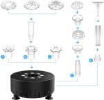Adjustable USB Water Fountain Pump for Bird Baths