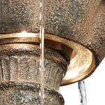 Louvre 44" Gray Faux Stone Outdoor Fountain with Light