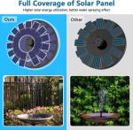 AISITIN Solar Fountain Pump with 6 Nozzles