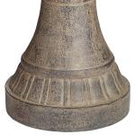 Louvre 44" Gray Faux Stone Outdoor Fountain with Light