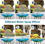 AISITIN Solar Fountain Pump with 6 Nozzles