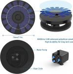 AISITIN Solar Fountain Pump with 6 Nozzles