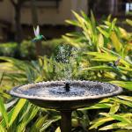 AISITIN Solar Fountain Pump with 6 Nozzles
