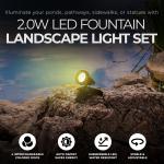 Pondmaster LED Fountain Light with Colored Discs