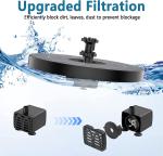 AISITIN Solar Fountain Pump with 6 Nozzles