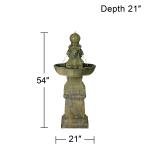 Italian Royal Lion 54" Outdoor Stone Fountain