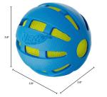 TPR Squeak and Crunch Ball - Blue 3.8in
