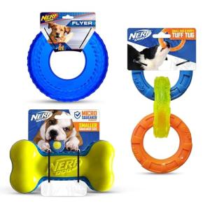 Nerf Dog Toy Gift Set: Three Fun Toys