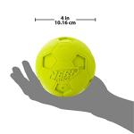 Nerf Dog 4-Inch Large Green Soccer Squeak Ball
