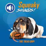 Nerf Dog Squeaky Spiral Football Toy